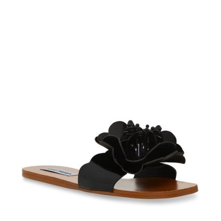 Sandalias Planas Steve Madden Chelsea Mujer Negras | ES EV0912